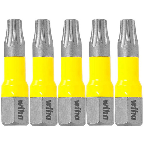 Boîte de 5 embouts Y Torx T20x25 mm WIHA - 41593