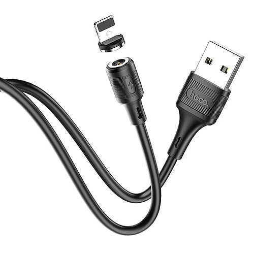 Hoco ? Câble USB pour iPhone Lightning 8-pi magnetic 2,4A Sereno X52 Noir