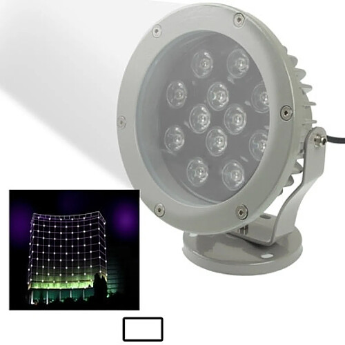 Wewoo Projecteur LED 12W / 960LM de haute qualité en aluminium moulé sous pression en de lumière blanche de jour de de