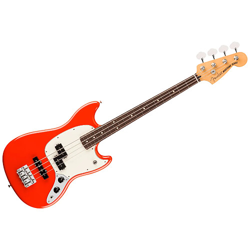 Player II Mustang Bass PJ RW Coral Red Fender