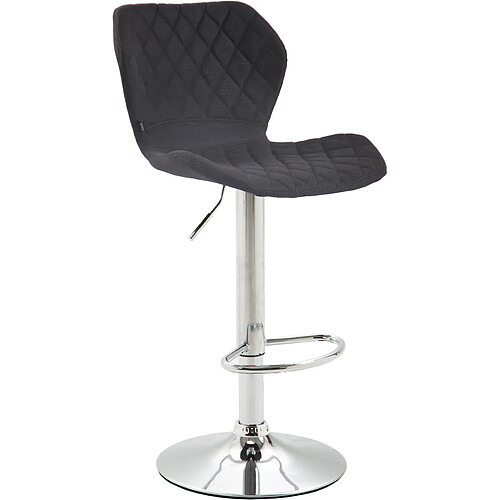 Non Tabouret de bar tissu liège chrome