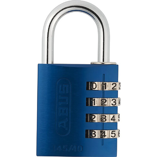 Cadenas à combinaison ABUS aluminium 145/40 Bleu Lock-Tag - 48807