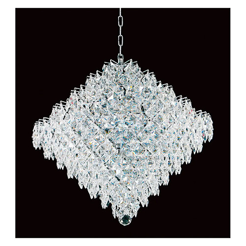 Lumière Chandelier Diamond Chrome 18 ampoules 63cm