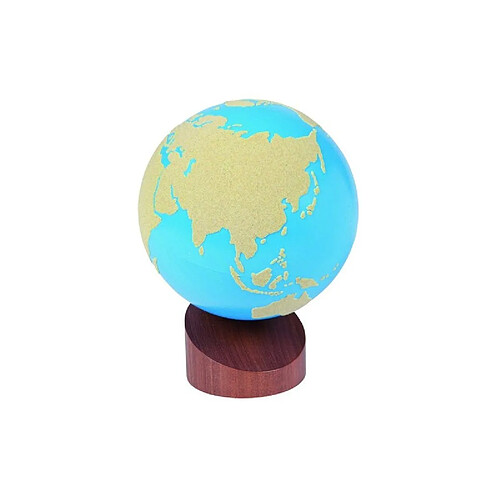 Globe de terre et d'eau : papier de verre - jeu Montessori