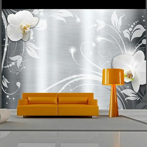 Paris Prix Papier Peint Orchids on Steel 280 x 400 cm