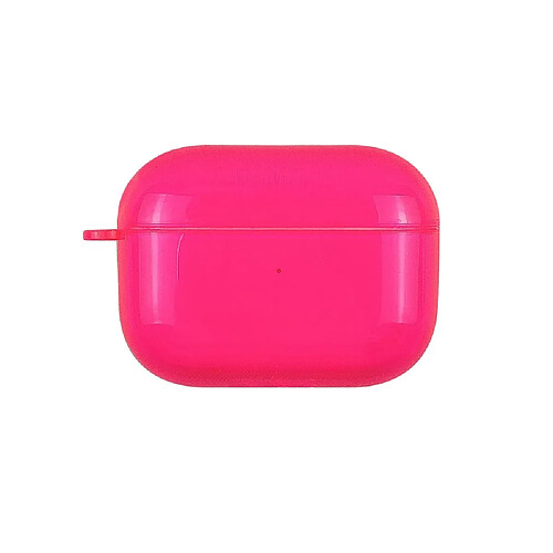 Coque en TPU couleur unie rose pour votre Apple AirPods Pro