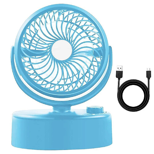 Ventilateur de Bureau Ventilateur Usb à Circulation d'Air Mini Silencieux Portable Réglable