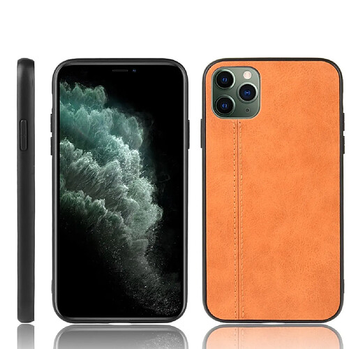 Wewoo Coque Rigide Motif de peau de vache antichoc pour iPhone 11 Pro Skin PC + Housse + TPU Orange