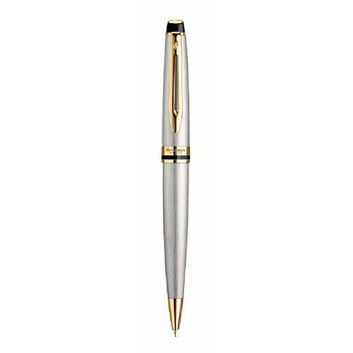 Waterman Expert Stylo bille à Pointe Moyenne Attributs Dorés Acier