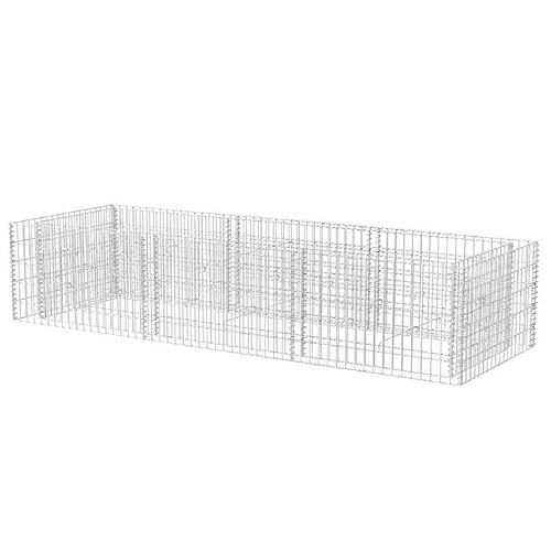 Maison Chic Jardinière,Lit surélevé - Bac à fleurs - pot de fleur à gabion Acier 270x90x50 cm -GKD67204