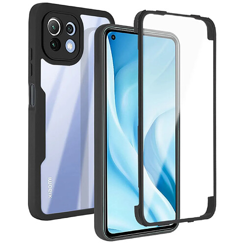 Coque en TPU + acrylique anti-rayures noir pour votre Xiaomi Mi 11 Lite 4G/5G/11 Lite 5G NE