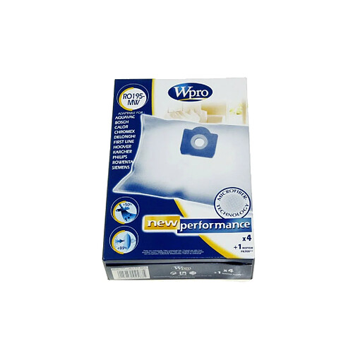 SACS ASPIRATEUR MICROFIBRE WPRO (X4) POUR PETIT ELECTROMENAGER WHIRLPOOL - 481281718872