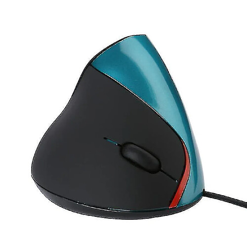 Universal Interface USB de souris verticale optique Bureau de la souris câblée, bleu