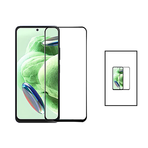 PHONECARE Kit 2 Film Verre Trempé 5D Full Cover pour Xiaomi Poco F5 - Transparent / Noir