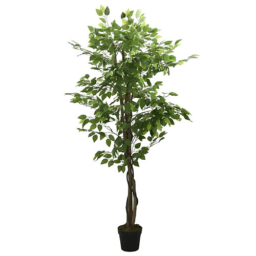 vidaXL Ficus artificiel 756 feuilles 150 cm vert