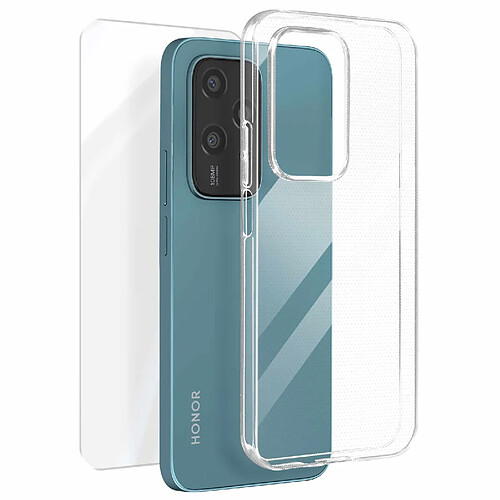 Mayaxess Pack Protection pour Honor 200 Lite Coque Souple et Verre Trempé 9H Transparent