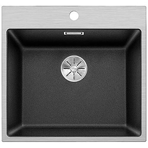 BLANCO 524113 Subline de 500 IF/A Steel Frame SILGRANIT PuraDur sans vidage Télécommande, anthracite