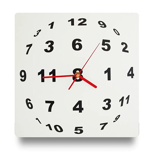 Totalcadeau Horloge illusion optique en sphère de chiffre