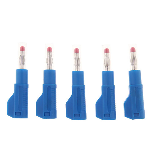 5pieces 4mm Banana Plug pour Sondes de Test Instrument Instrument Meter Connector rouge