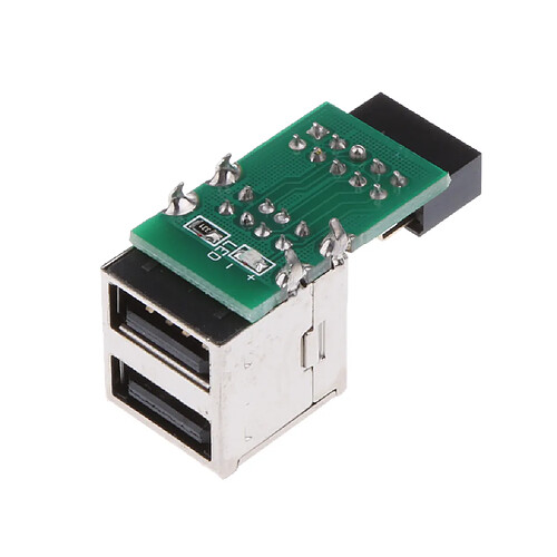 Adaptateur D'en-tête USB2.0 9 Broches à 2 Ports