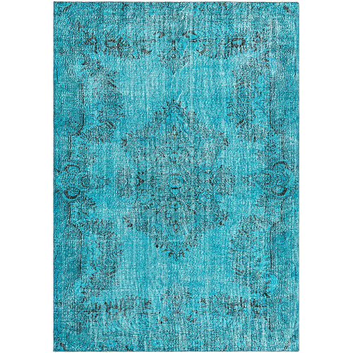 Vidal Tapis de laine 284x196 Bleu Ultra Vintage