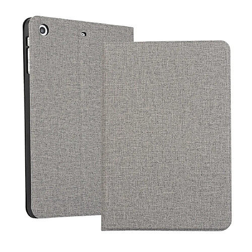 Wewoo Smart Cover Étui de protection universel en TPU tissu tissé pour iPad Mini 1/2/3avec support Gris