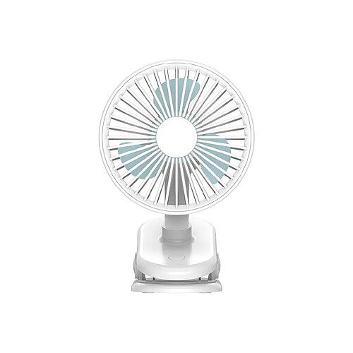 Mini Ventilateur de Refroidissement Portable USB Clip De Bureau Silencieux Pour Bureau à Domicile Sur Refroidisseur d'Air-Blanc