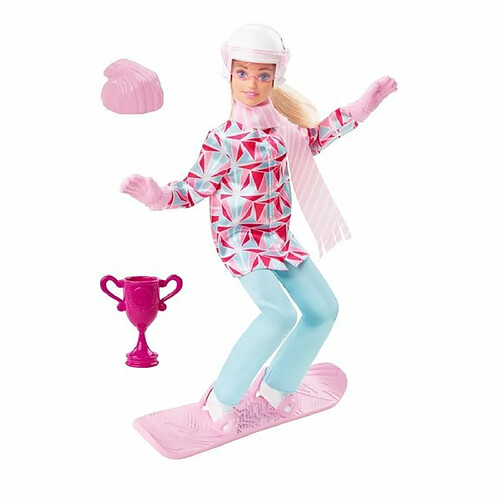 Ludendo Poupée Barbie Snowboardeuse