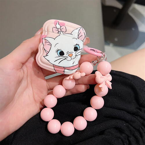 GUPBOO Airpods Coque Housse Étui Protecteur Compatible pour AirPods1/2-Coeur de fille Mary chat mignon