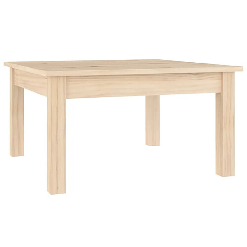 ComfortXL Table Basse 55x55x30 Cm Bois Massif De Pin