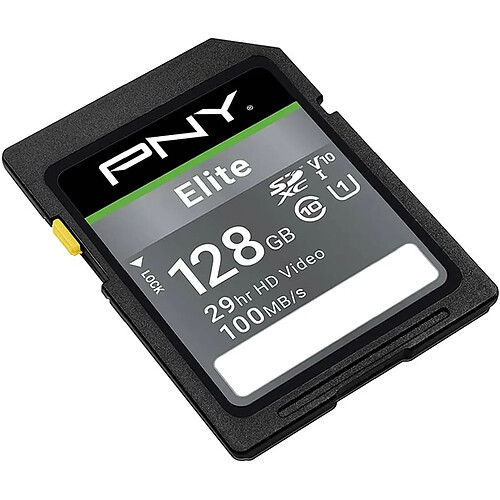 PNY Carte mémoire SDXC 128Go 100Mo/s class 10