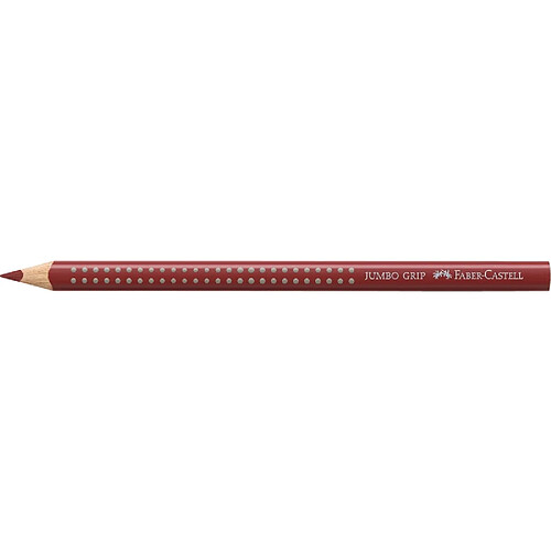 FABER-CASTELL Crayons couleur JUMBO GRIP, rouge indien ()