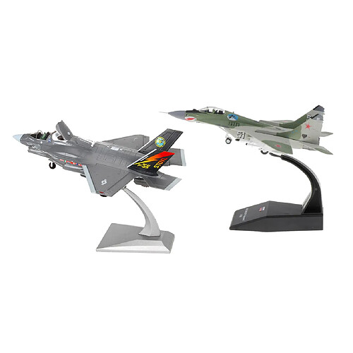 1:72 échelle F-35B Fighter + 1/100 MIG-29 Modèle Militaire Moulé Sous Pression D'avion