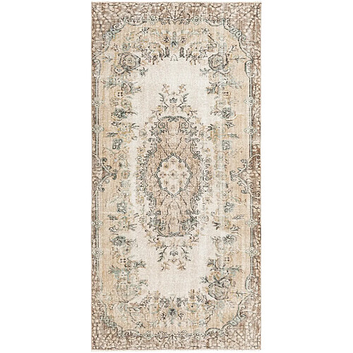 Vidal Tapis de laine 211x104 beige Ultra Vintage