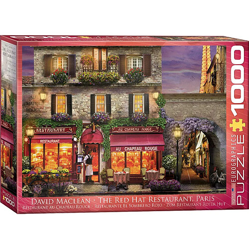 Eurographics 6000?2 446 cm The Red Hat Restaurant Paris Puzzle (Lot de 1000)