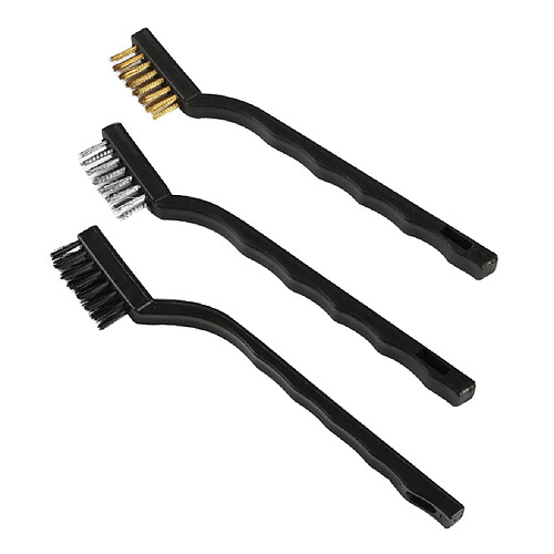 Lot de 3 Lit de Nettoyage de Poignée de Brosse Métallique En Fer En Acier pour Imprimante 3D