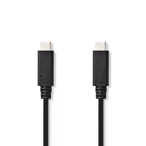 NEDIS Câble de synchronisation et de charge (Gen 2) USB-C™ Mâle USB-C™ Mâle 1,0 m Noir