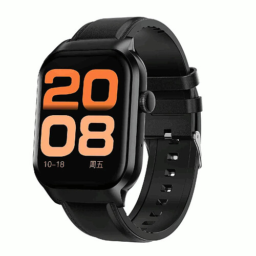 Yonis Montre Connectée Cuir Suivi Santé Bluetooth