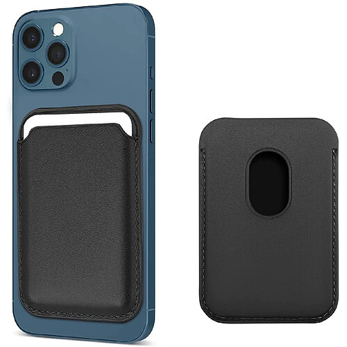 INF Porte-carte magnétique en cuir PU pour iPhone série 12/13 Noir