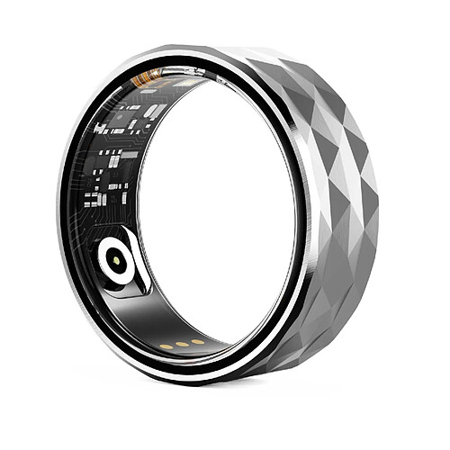 Bague Connectée Argentée Étanche Suivi Santé Modes Sport Bluetooth 5.3 Argent YONIS