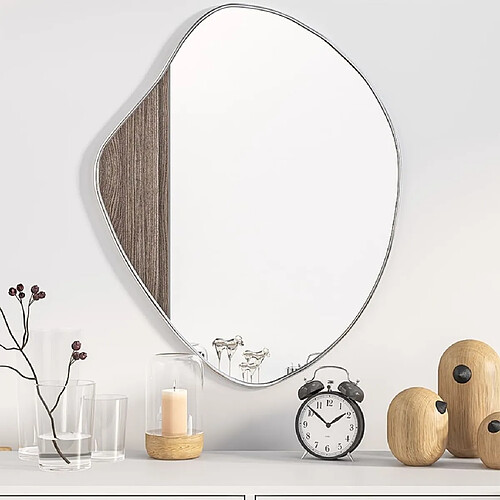 vidaXL Miroir mural Argenté 60x50 cm