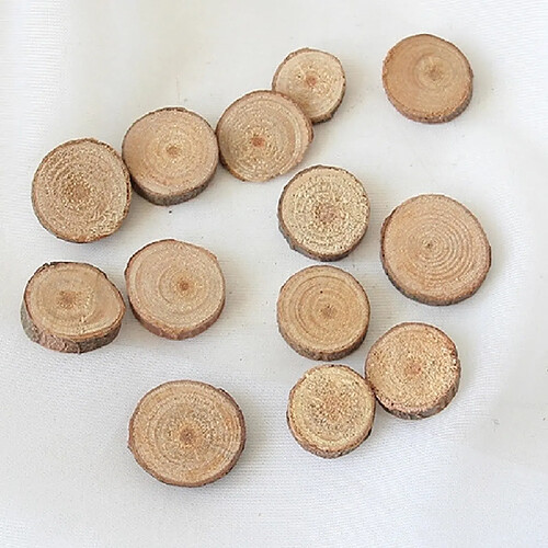 Wewoo 10 pièces de bois rondes en rond accessoires de tir décoratifs peints à la maintaille petit