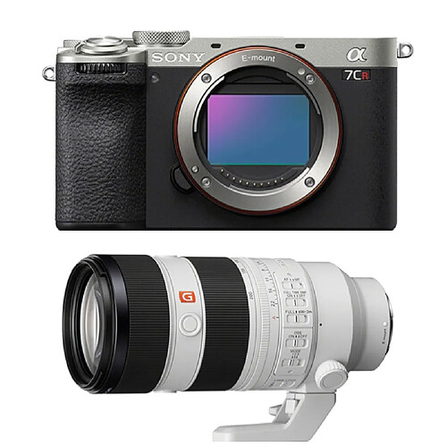 Sony Alpha a7CR (argent) Appareil photo sans miroir + Sony FE 70-200 mm f2.8 GM OSS II (SEL70200GM2)