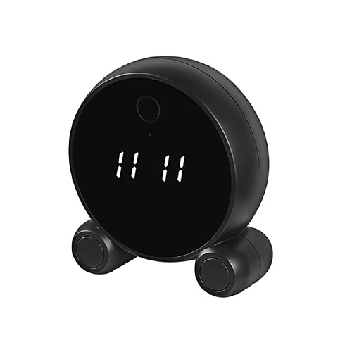 Black TUYA SMART WIFOR WIFF WIFI WIFI Caméra 2 millions HD Night Vision Vision bidirectionnelle Horloge d'interphone pour la maison à l'intérieur