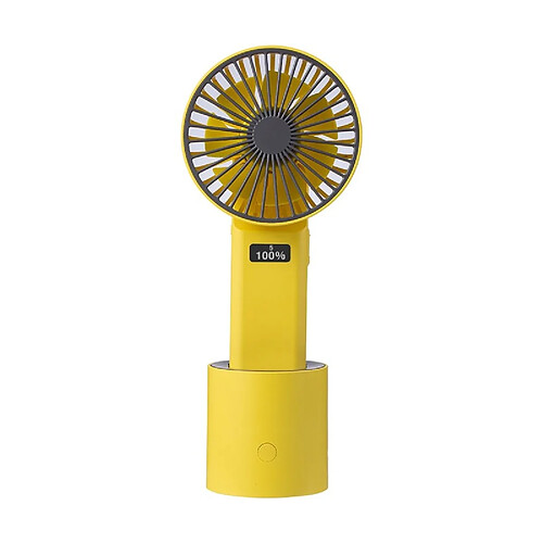 JJBRDZ-Ventilateur Portatif à Tête Secouée à Affichage Numérique avec Affichage à 5 Vitesses et Puissance Petit Ventilateur Portable à Cinq Vitesses de Grande Capacité-Vert