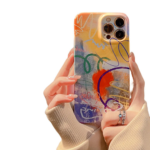 General Coque fine de protection pour téléphone portable, coque fine de protection pour téléphone portable Iphone 13 Pro Max, coque pour téléphone portable Creative Art Graffiti, le meilleur cadeau pour petit ami et petite amie