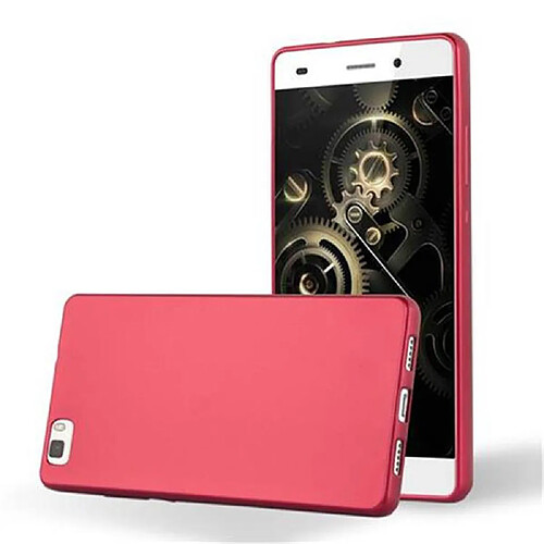 Cadorabo Coque Huawei P8 LITE 2015 Etui en Rouge