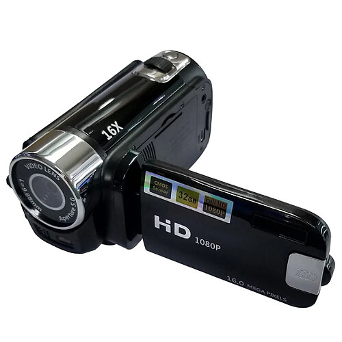 Yonis Caméscope Numérique HD 16MP Zoom 16X Stabilisation Image LCD + SD 4Go