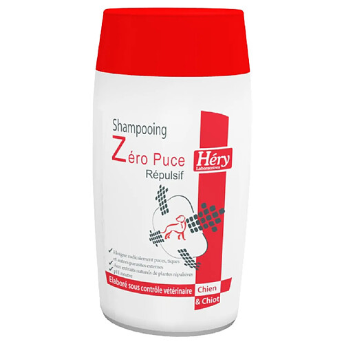 Shampoing Répulsif Zéro Puce pour Chien - Héry - 200ml