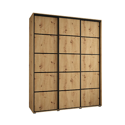 Abiks Meble Armoire DAVOS 4 À Portes Coulissantes 235,2/190/45 3 Portes